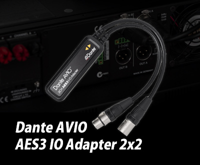 Dante AVIO AES3 IO Adapter 2x2