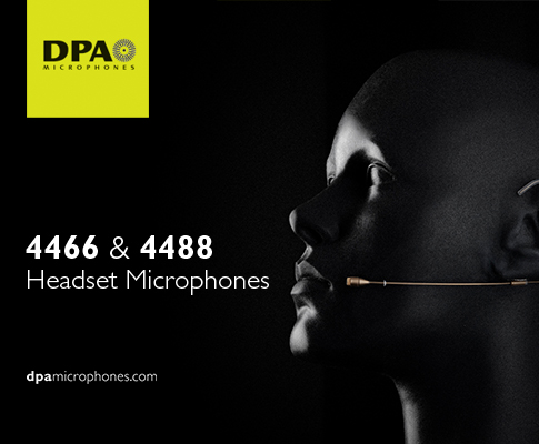 DPA Microphones推出4466和4488两款新的头戴话筒