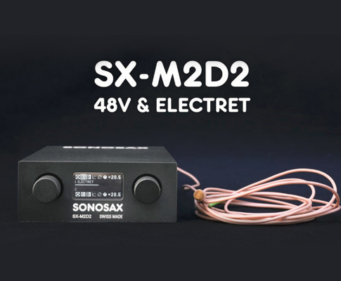 SONOSAX  SX-M2D2超小便携式录音声卡 实现幻象供电调整