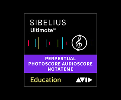 Sibelius Ultimate Perpertual PhotoScore AudioScore NotateMe EDU